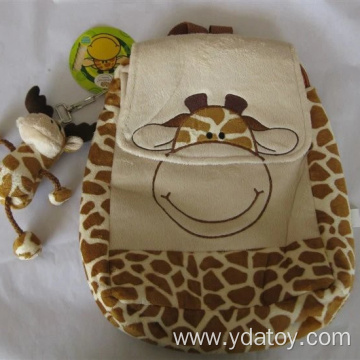 Comfortable plush giraffe animal backpack